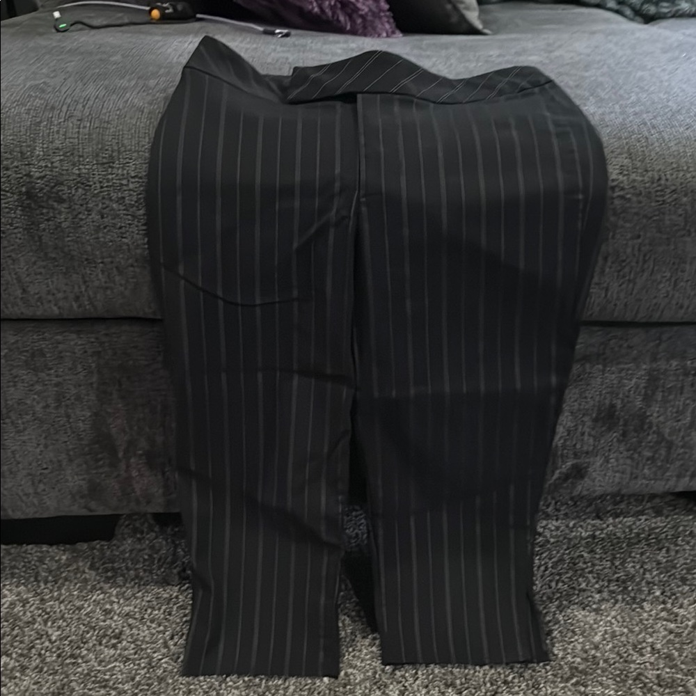 Urban Outfitters Black Pinstripe Capris